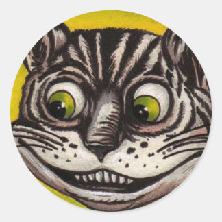 Sticker Rond CHESHIRE CAT Alice au pays des merveilles
