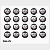 Sticker Rond Cheshire Chat Smile (Feuille)