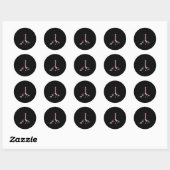 Sticker Rond Chess Chess Board King Checkmate Board Jeu cadeau (Feuille)