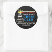 Sticker Rond Chess Club SWAG (Sac)
