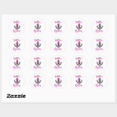 Sticker Rond Chess Queen Chess Board Checkmate Board Drôle cade (Feuille)