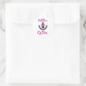 Sticker Rond Chess Queen Chess Board Checkmate Board Drôle cade (Sac)
