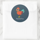 Sticker Rond Chester le coq (Sac)