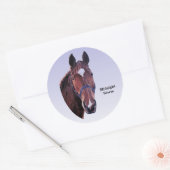 Sticker Rond Cheval (Enveloppe)