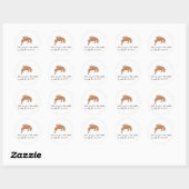 Sticker Rond cheval (Feuille)