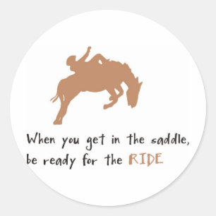 Sticker Rond cheval
