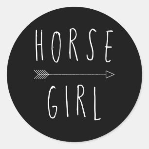 Sticker Rond Cheval