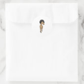 Sticker Rond Cheval Afro (Sac)