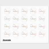 Sticker Rond Cheval arabe (Feuille)