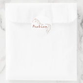 Sticker Rond Cheval arabe (Sac)