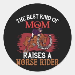 Sticker Rond Cheval Art Le Meilleur Genre De Maman