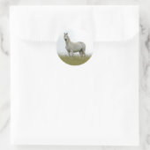 Sticker Rond Cheval blanc (Sac)