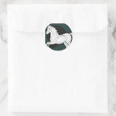 Sticker Rond cheval blanc (Sac)