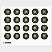 Sticker Rond Cheval - Cheval Show Papa (Feuille)