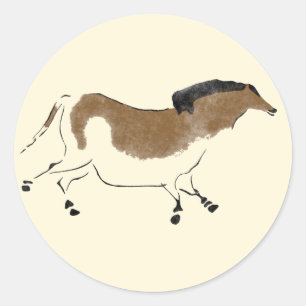 Sticker Rond Cheval chinois