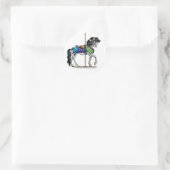 Sticker Rond Cheval de carrousel (Sac)