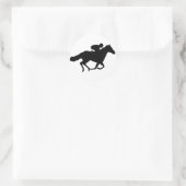 Sticker Rond Cheval de course (Sac)