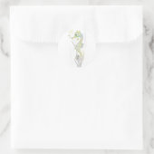 Sticker Rond Cheval de mer Succulent (Sac)