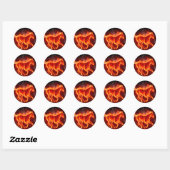 Sticker Rond cheval de tir (Feuille)