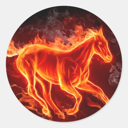 Sticker Rond cheval de tir (Devant)