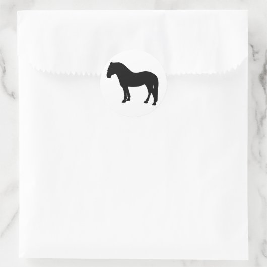 Sticker Rond cheval fjord (Sac)