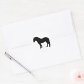 Sticker Rond cheval fjord (Enveloppe)