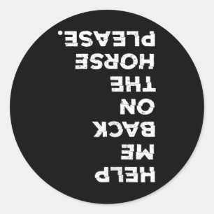 Sticker Rond Cheval Lover Horseck équitation Me Mettre Ck Sur M