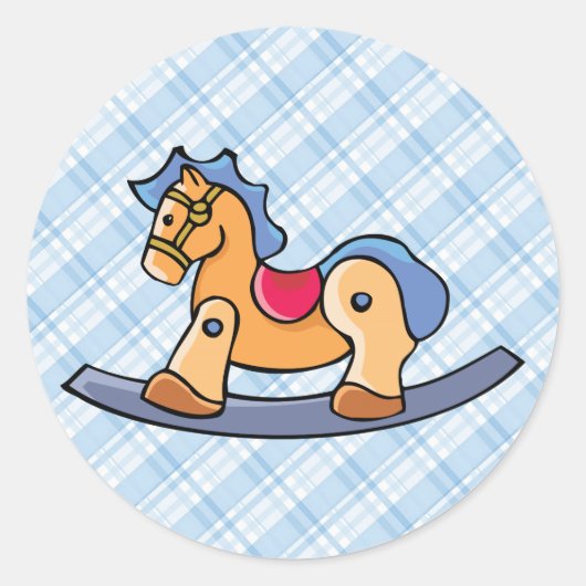 Sticker Rond Cheval Rocking Toy (Devant)