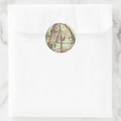 Sticker Rond Cheval saddlebred (Sac)