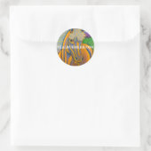 Sticker Rond Cheval sauvage (Sac)