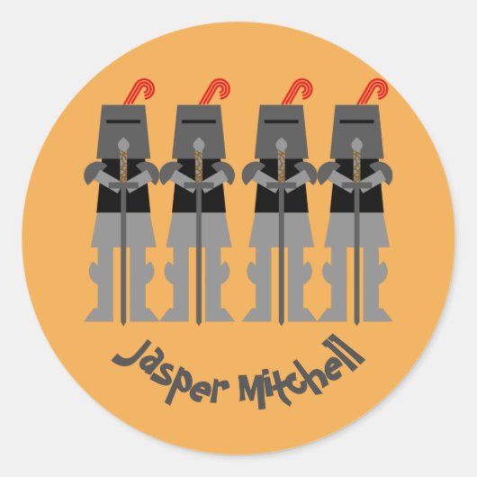 Sticker Rond Chevalier (Devant)