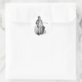 Sticker Rond Chevalier (Sac)
