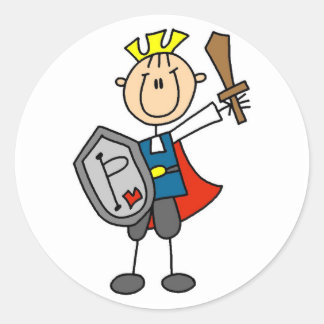Sticker Rond Chevalier avec des tee-shirts et des cadeaux d'épé