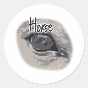 Sticker Rond Cheval's Eye "Cheval"
