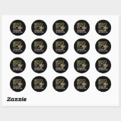 Sticker Rond Chevauchement juif Moses Tablet Cloud informatique (Feuille)