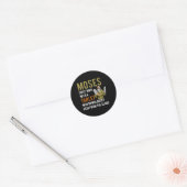 Sticker Rond Chevauchement juif Moses Tablet Cloud informatique (Enveloppe)