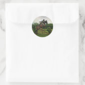 Sticker Rond Chevaux (Sac)
