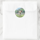 STICKER ROND CHEVAUX (Sac)