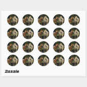 Sticker Rond Chevaux Appaloosa (Feuille)