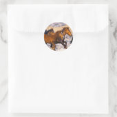 Sticker Rond Chevaux courant (Sac)