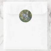 Sticker Rond Chevaux d'Imaginaire : Bois de Bluebell (Sac)