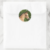 Sticker Rond Chevaux d'Imaginaire : Fleurs (Sac)
