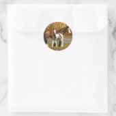 Sticker Rond Chevaux d'Imaginaire : Mare & Foal (Sac)