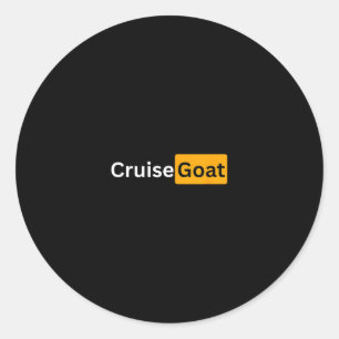 Sticker Rond Chèvre de croisière - Cadeaux de bon voyage Y Crui