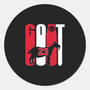 Sticker Rond Chèvre (plus Grand De Tous les Temps) Crâne 23