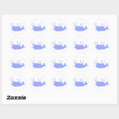 Sticker Rond Chèvres évanouies (Feuille)