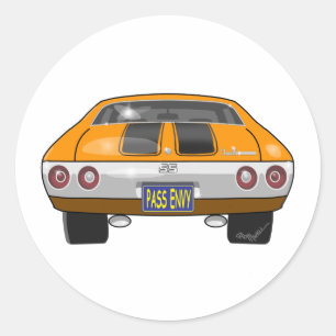 Sticker Rond Chevrolet Chevelle 1972