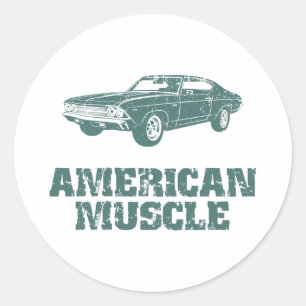 Sticker Rond Chevrolet Chevelle 396 SS 1969
