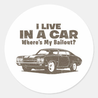 Sticker Rond Chevrolet Chevelle SS 454 1970