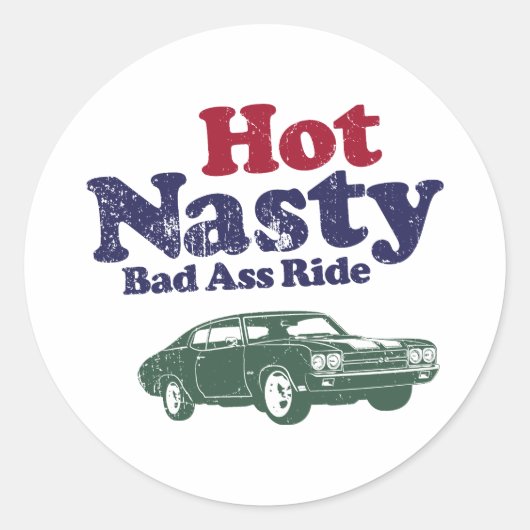 Sticker Rond Chevrolet Chevelle SS 454 1970 (Devant)